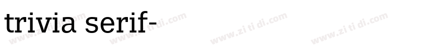 trivia serif字体转换
